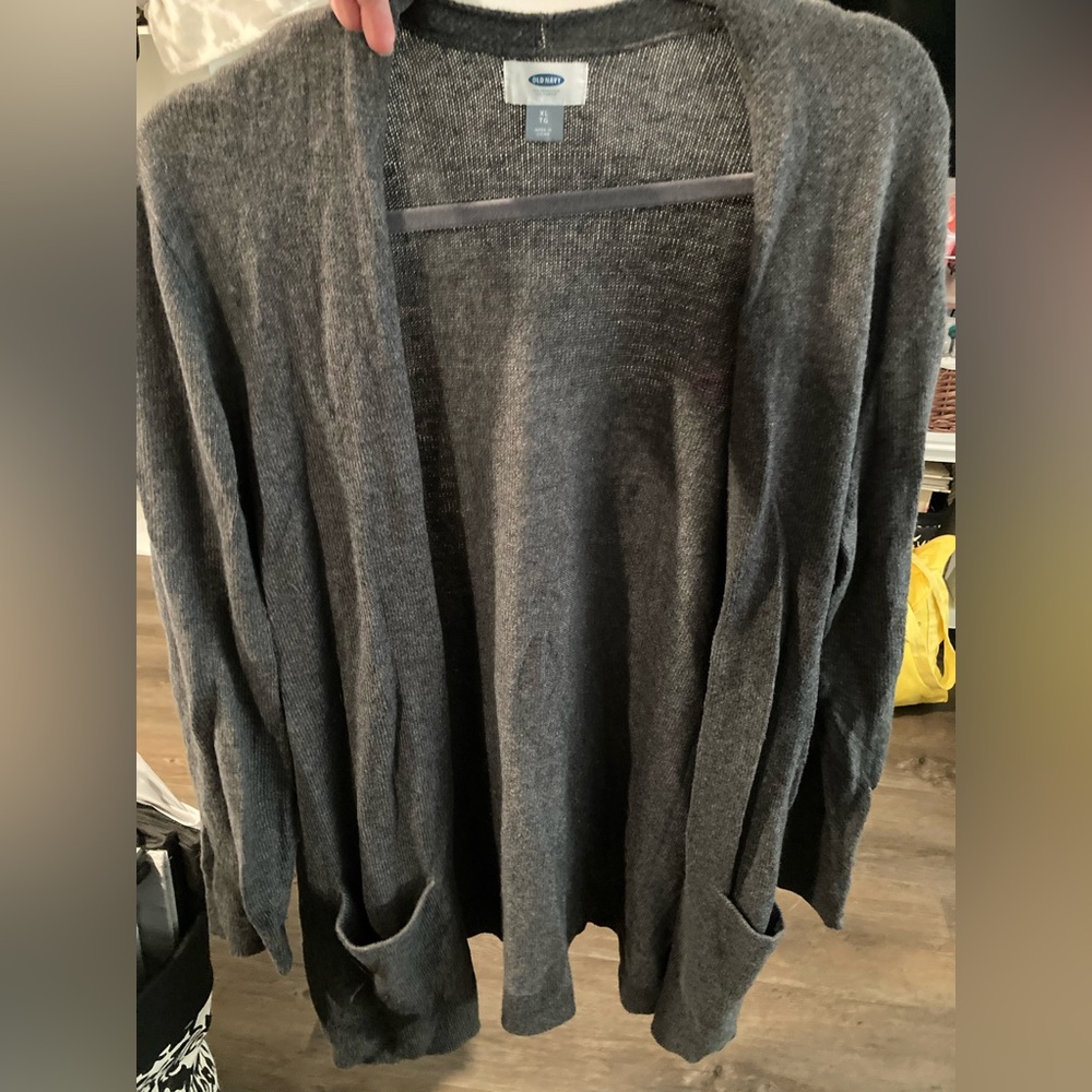 Old Navy Gray Sweater With Pockets